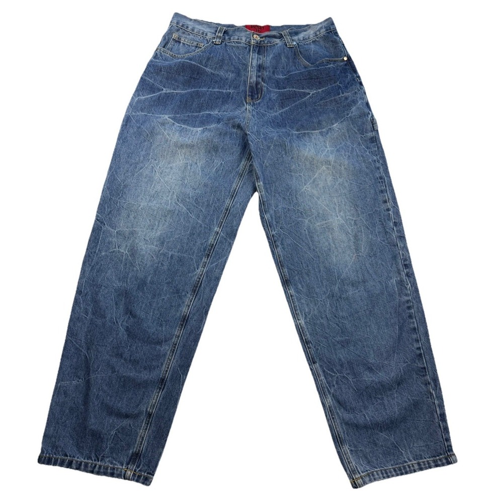 Buggy 36 Carpenter Jeans Mens 36x31 Y2K Baggy Distressed Skate Denim